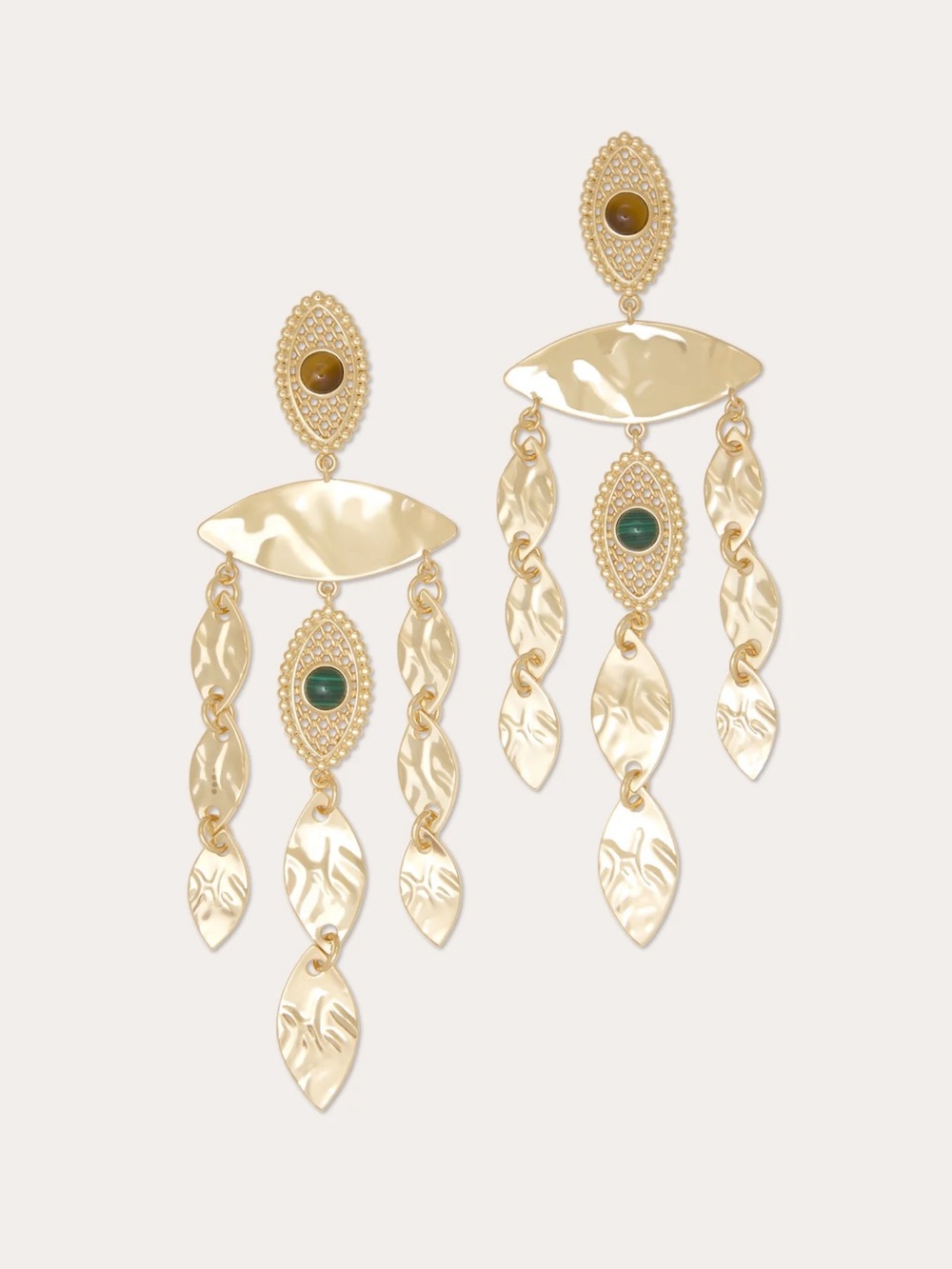 Cleo Chandelier Gemstone Earrings